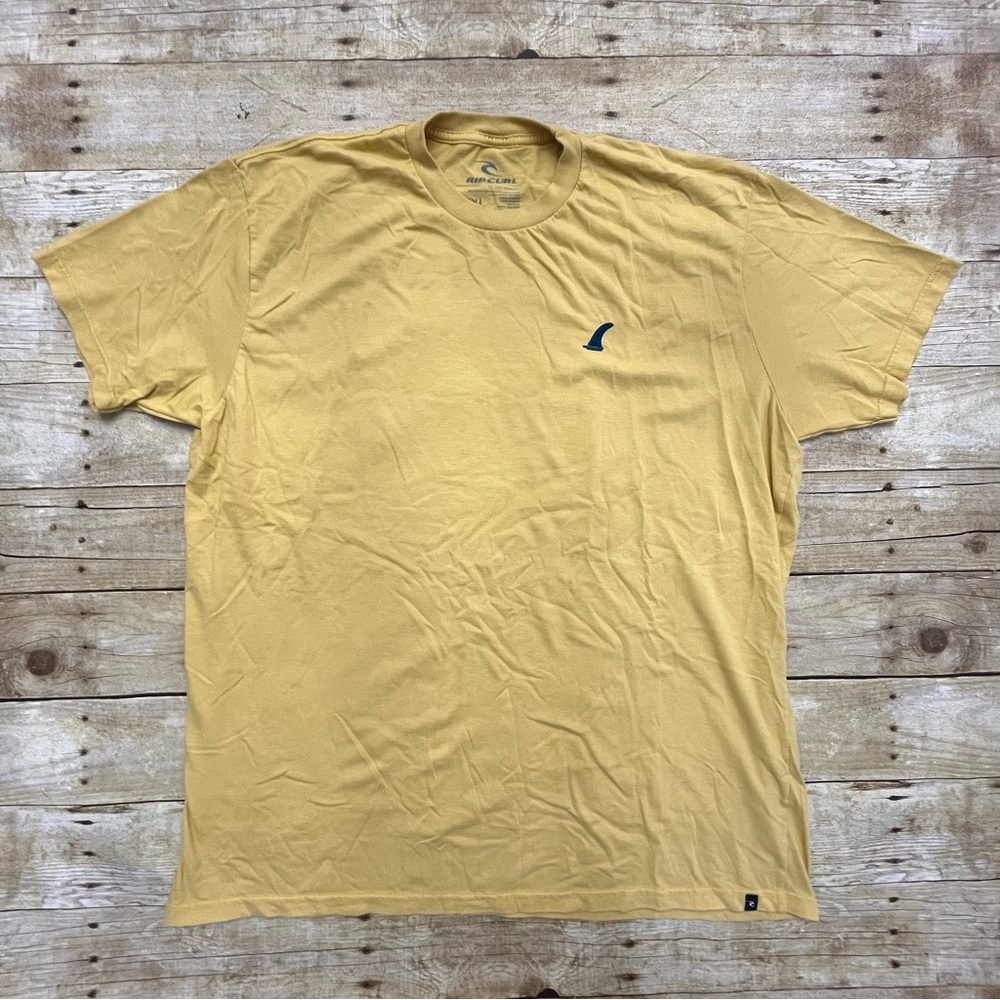 Rip Curl Yellow Short Sleeve Mini Logo Tee XXL Men’s